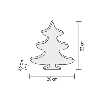 Ukrasna jelka sa LED diodama PLM7/T-1